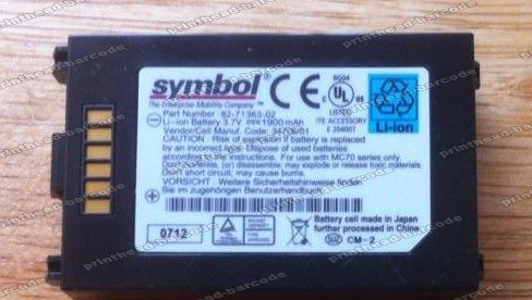 Symbol MC70 MC75 Battery 1900mAh 82-71363-02 82-71363-03